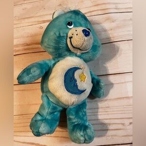 Care Bears Bedtime Bear blue tie dye beanbag plush 8" Play Along